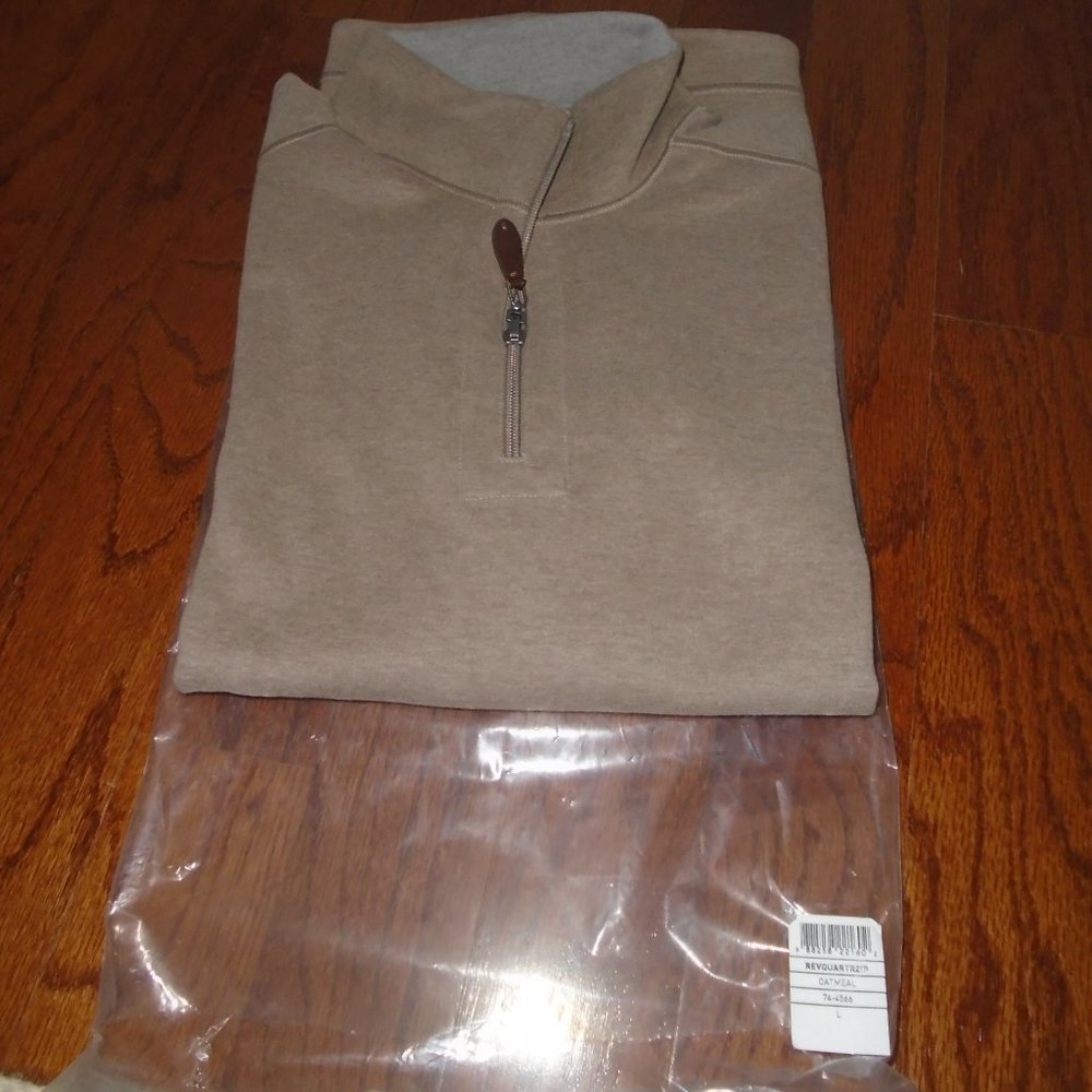 Johnston & Murphy Sweater Quarter Zip Reversible